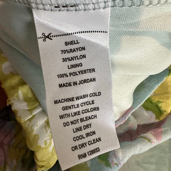 Calypso St. Barth Women's Floral Watercolor Maxi Skirt XL - Picture 5 of 7